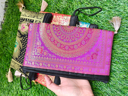 Banarasi zip pouch pack of 10