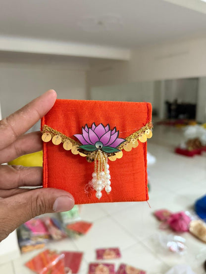 Premium Lotus coin pouch pack of 10