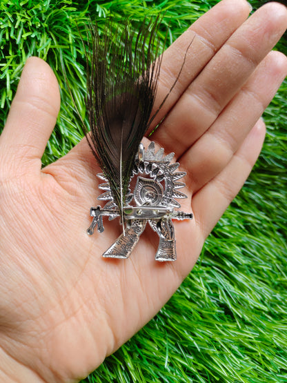 Meenakari flute brooch pack of 10