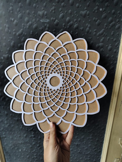 Reusable mdf rangoli