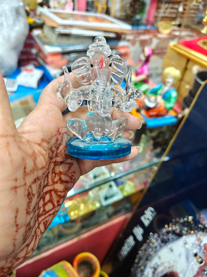 Double side face crystal Ganesha