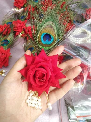 Rose Brooch with Morpankh Pack of 10