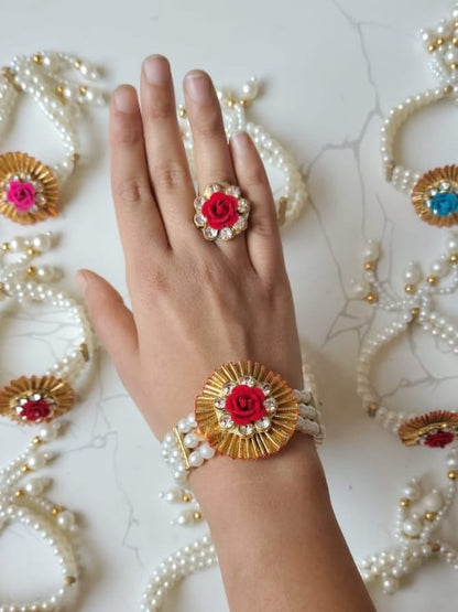 Rose Kundan Combo Pack of 10
